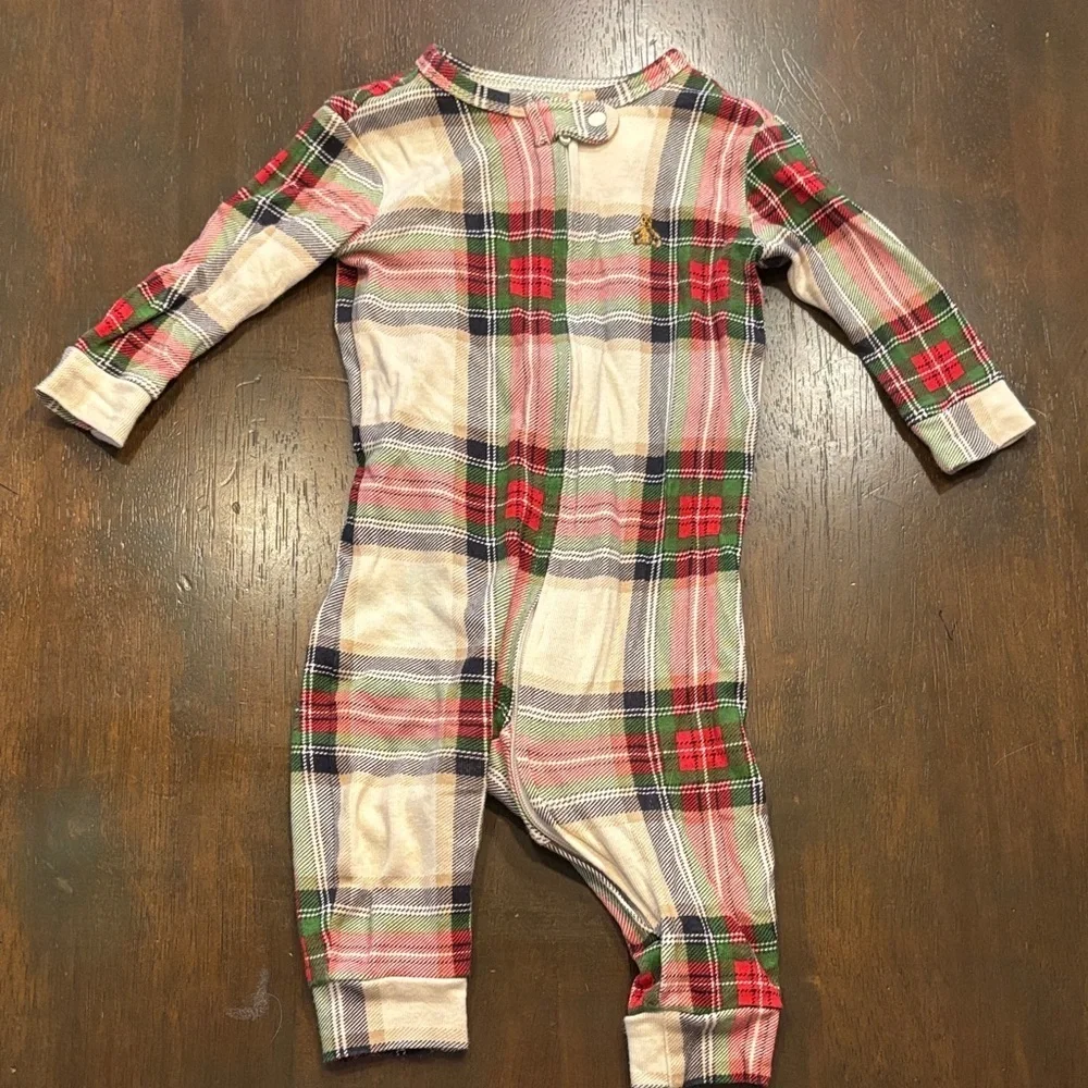 GAP Multicolor Plaid Baby Romper